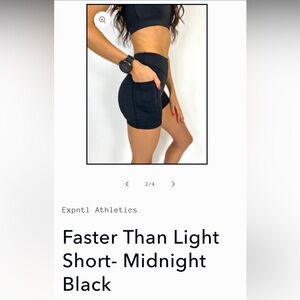 Expntl Faster Than Light Running Shorts